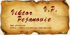 Viktor Pejanović vizit kartica